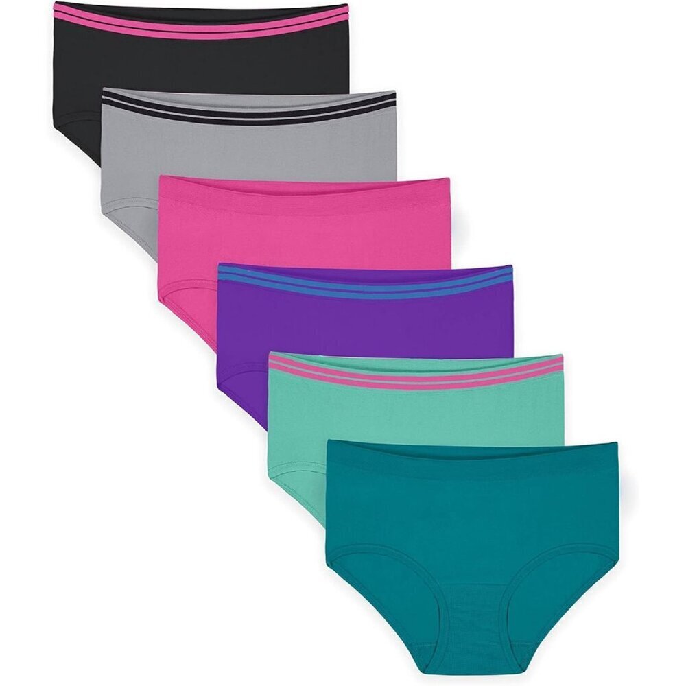 🆕Girls Assorted Seamless Briefs Nylon Underwear, Multi-Color, Soft  Comfortable